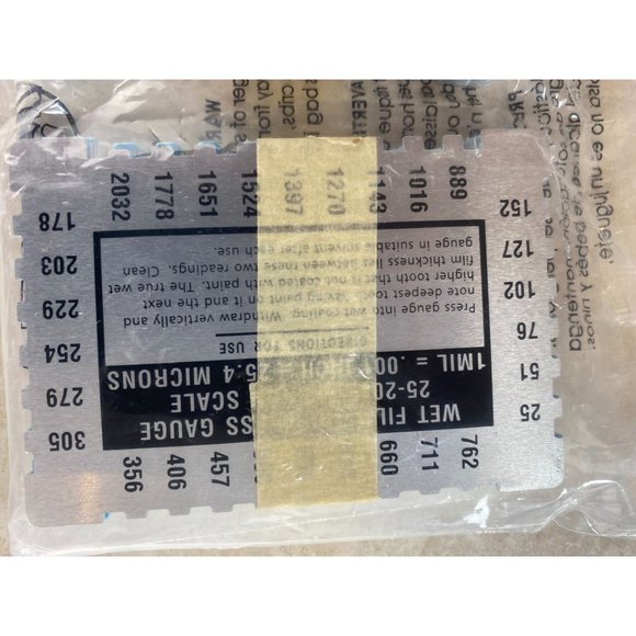 Benjamin Moore Command Wet Film Thickness Gauge 25-2032 Micron Scale - Picture 4 of 5